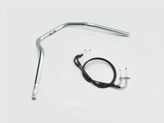 ナロー4型 ハンドルセット クロームメッキ ダックス125