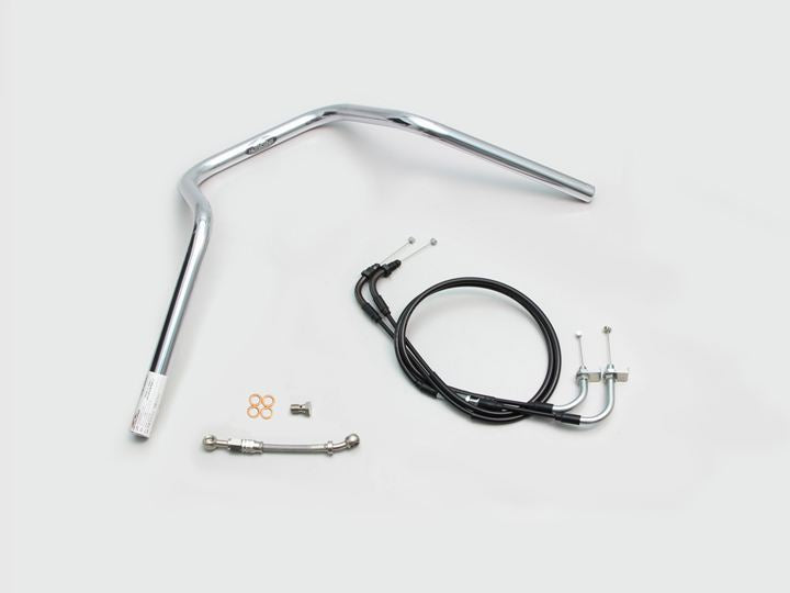 ナロー5型 ハンドルセット クロームメッキ ダックス125