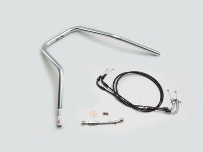 スーパーナロー ハンドルセット クロームメッキ ダックス125