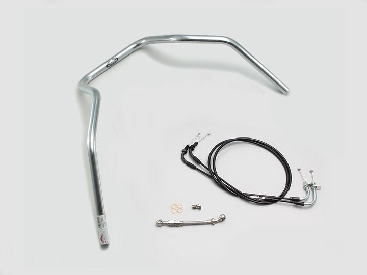 300シックスベンド ハンドルセット クロームメッキ ダックス125