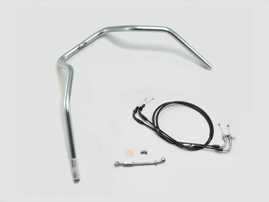 300シックスベンド ハンドルセット クロームメッキ ダックス125