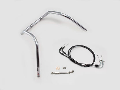 360シックスベンド ハンドルセット クロームメッキ ダックス125