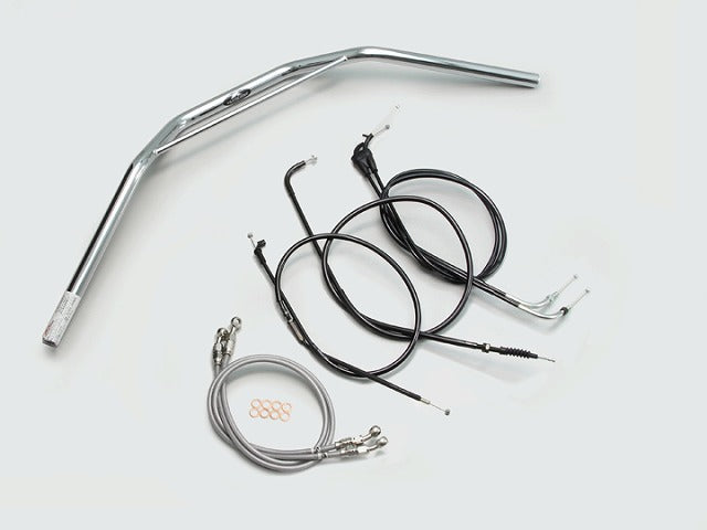 トラッカーHIGH ブリッジ付 ハンドルセット クロームメッキ XJR400R(98-00)