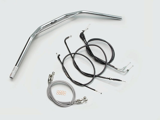 トラッカーHIGH ブリッジ付 ハンドルセット クロームメッキ XJR400R(98-00)