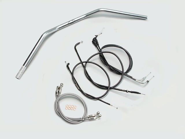Tracker LOW Handlebar Set, Chrome Plated, XJR400R (98-00)