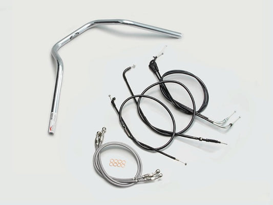 ナロー4型 ハンドルセット クロームメッキ XJR400R(98-00)