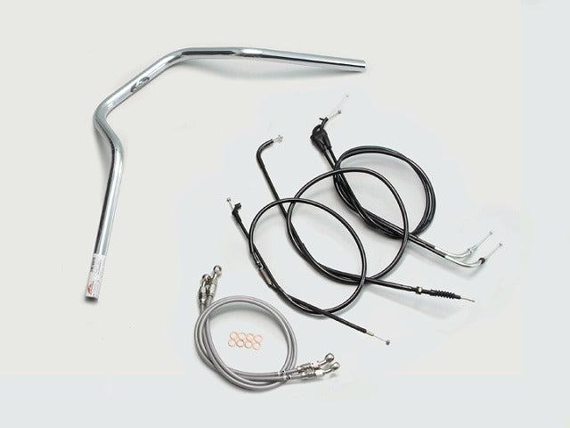 POLICE 4型 ハンドルセット クロームメッキ XJR400R(98-00)