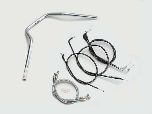 POLICE 4型 ハンドルセット クロームメッキ XJR400R(98-00)