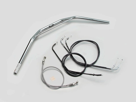 トラッカーHIGH ブリッジ付 ハンドルセット クロームメッキ エストレヤ(14-16 FI車)