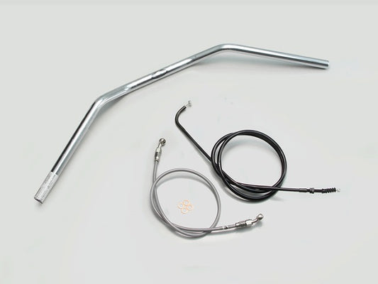 トラッカーLOW ハンドルセット クロームメッキ エストレヤ(14-16 FI車)