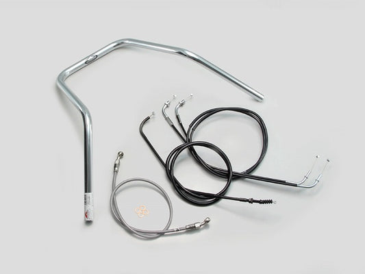 ウルトラナロー ハンドルセット クロームメッキ エストレヤ(14-16 FI車)