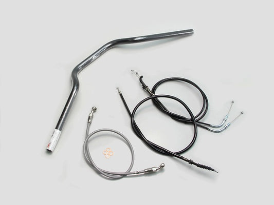 European Type 1 Handlebar Set, Black, Z250 (2013-2014, non-ABS models)