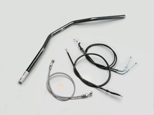 トラッカースヘﾟシャル ハンドルセット ブラック Z250(13-14 ABS無し車)