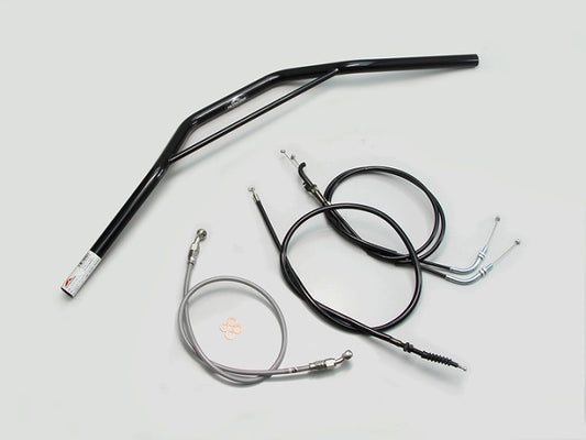 トラッカースヘﾟシャル ブリッジ付 ハンドルセット ブラック Z250(13-14 ABS無し車)