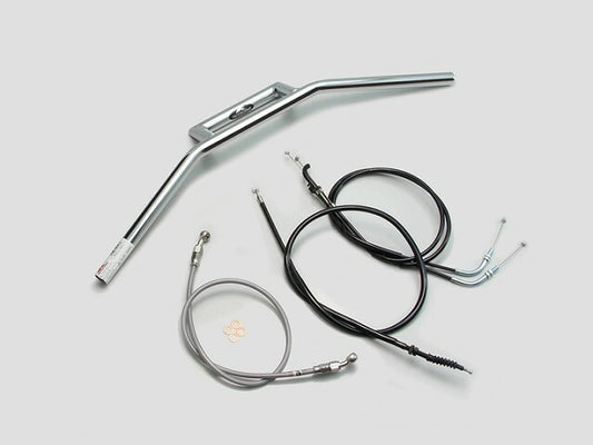 100Z型 ハンドルセット クロームメッキ Z250(13-14 ABS無し車)