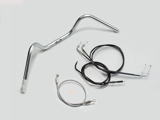 140 Forward Up Handlebar Set - Chrome Plated - Estella RS '95-'06