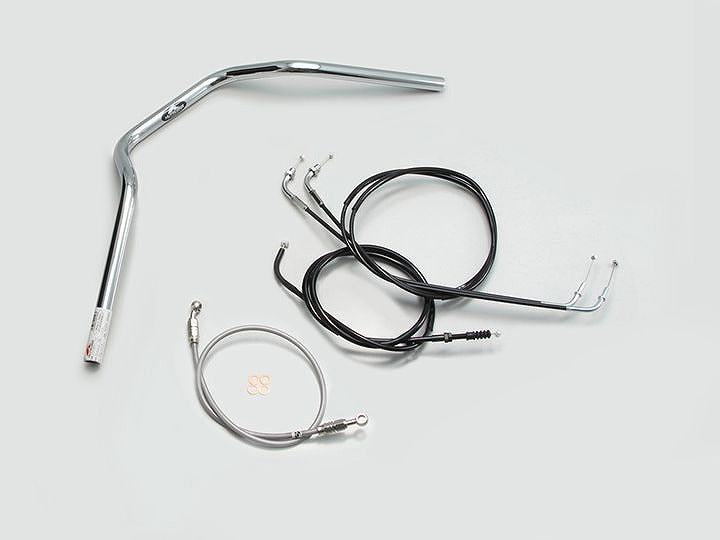 POLICE 3型 ハンドルセット クロームメッキ エストレヤRS'95-06