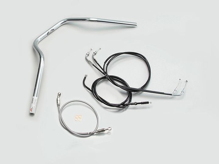 POLICE 4型 ハンドルセット クロームメッキ エストレヤRS'95-06