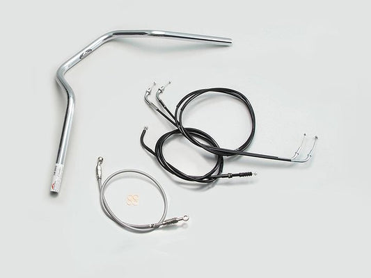 POLICE 4-type Handlebar Set Chrome Plated Estrella RS '95-06