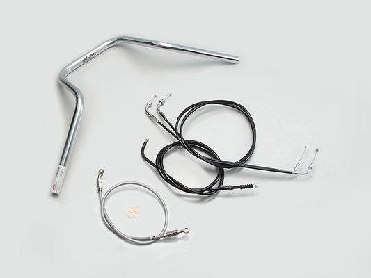 POLICE 5-type Handlebar Set, Chrome Plated, Estrellla RS '95-'06
