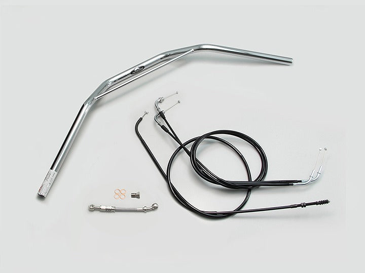 トラッカーHIGH ブリッジ付 ハンドルセット クロームメッキ W800