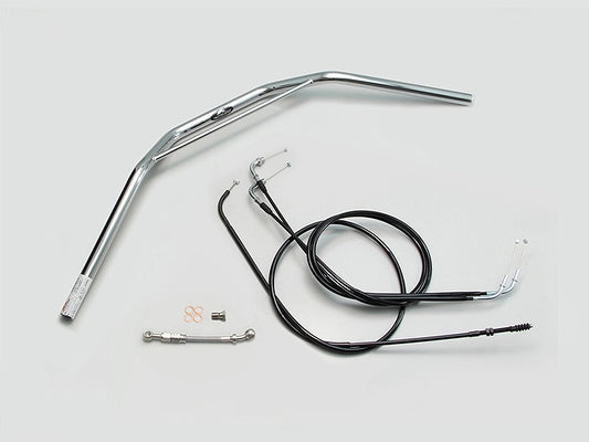 トラッカーHIGH ブリッジ付 ハンドルセット クロームメッキ W800