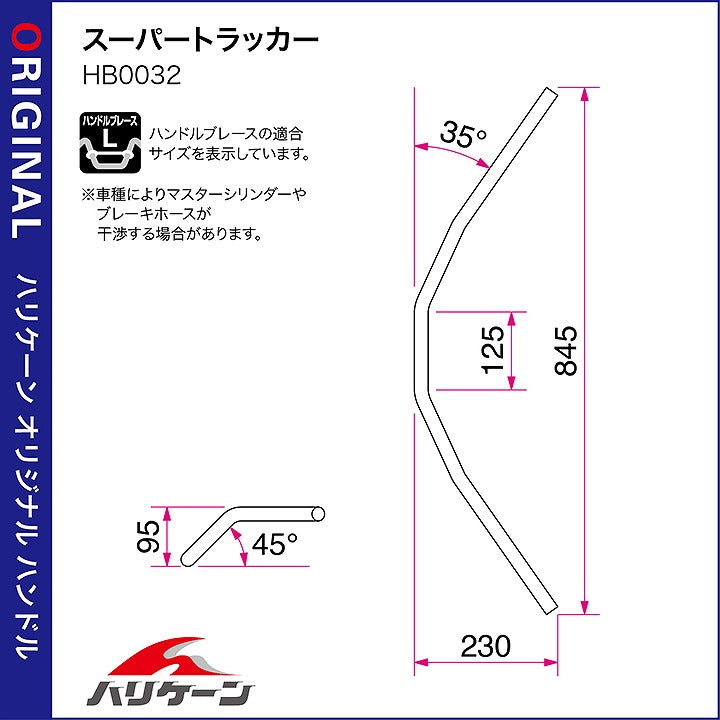 スーパートラッカー ハンドルセット ブラック 黒 W800