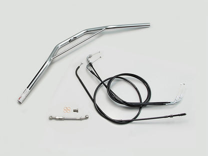 Tracker Special Handlebar Set with Bridge, Chrome Plated W800