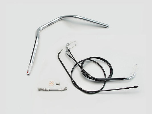 Narrow 3-Type Handlebar Set, Chrome Plated W800
