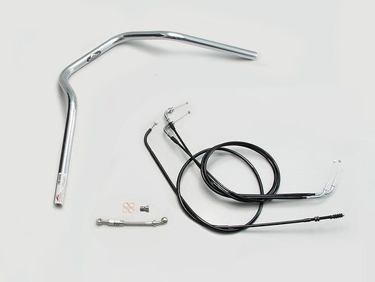 Narrow Type 4 Handlebar Set, Chrome Plated, W800