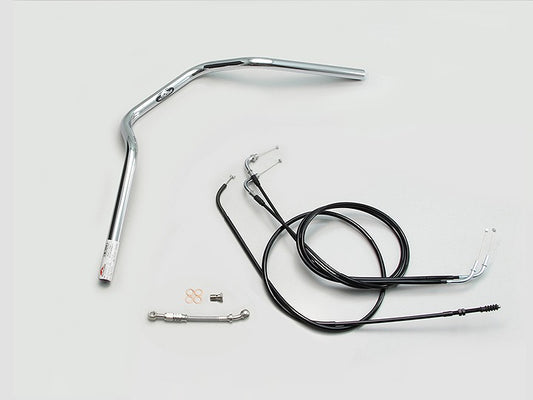 POLICE 3 Type Handlebar Set Chrome Plated W800