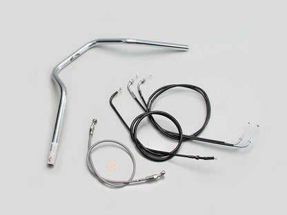POLICE 4 Type Handlebar Set, Chrome Plated, Estrellla (FI)