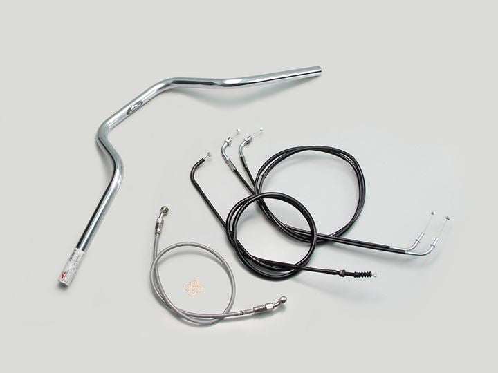 ヨーロピアン4型 ハンドルセット クロームメッキ エストレヤ(FI)