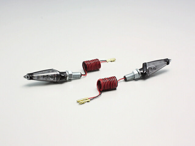 LEDダガーウインカー ハイパワーLED 12V2W 取付ボルト25mm ブラック/スモークレンズ 2ヶ入