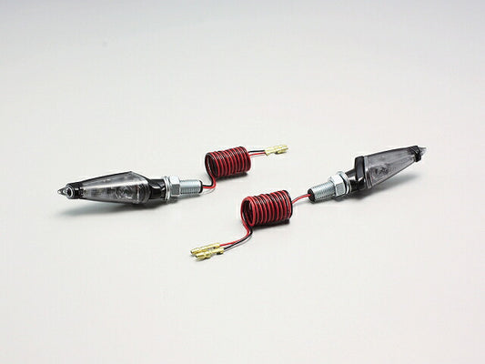 LEDダガーウインカー ハイパワーLED 12V2W 取付ボルト25mm ブラック/スモークレンズ 2ヶ入