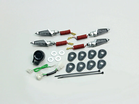 LEDダガーウインカーキット メッキ スモークレンズ YZF-R25.YZF-R3 等