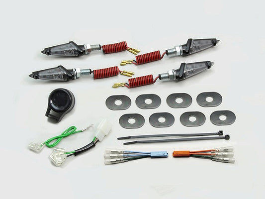 LEDダガーウインカーキット ブラック スモークレンズ GROM グロム (16- JC61-1300001-/JC75)