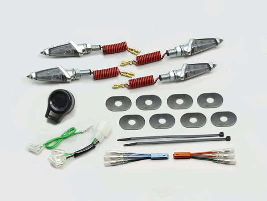 LEDダガーウインカーキット メッキ スモークレンズ GROM グロム (16- JC61-1300001-/JC75)