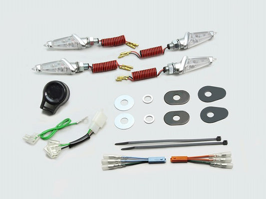 LEDダガーウインカーキット メッキ クリアレンズ GROM グロム (13-15 JC61-1299999迄)