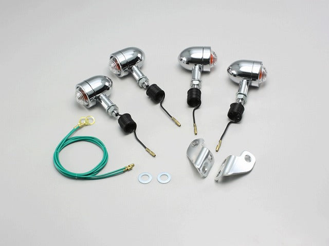 ミニブレットウインカーキット クリアレンズ TW200(-98 角型ヘッドライト車)