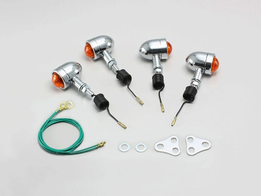 ミニブレットウインカーキット オレンジレンズ SR400(FI車) SR400/500(88/8-08)