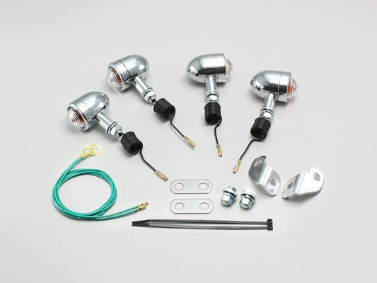 ミニブレットウインカーキット クリアレンズ エイプ50(-07)/100(-08/8)