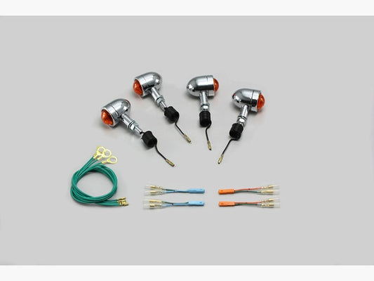 ミニブレットウインカーキット オレンジレンズ 12V15W×4個 CB1100(-13 SC65)