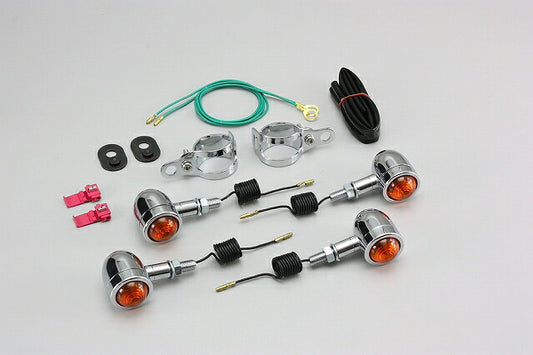 ミニブレットウインカーキット オレンジレンズ 12V23W×4個 マグナ250/S