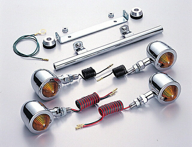 ブレットウインカーキット オレンジレンズ ダブル球/シングル球 各2ヶ入 シャドウ400(-'06)