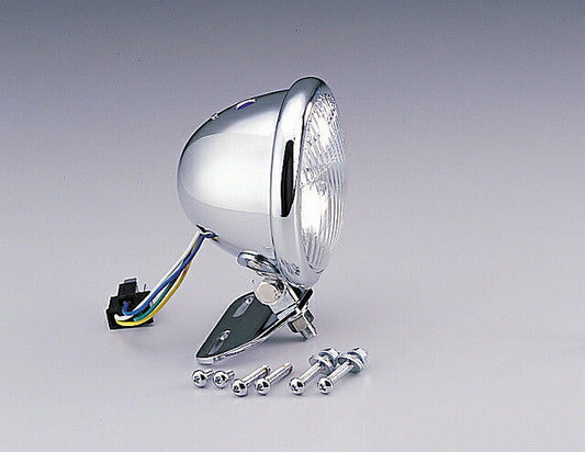 4.5ベーツタイプヘッドライトキット クロームメッキ 12V35/35Wハロゲンバルブ ドラッグスター250/400/1100