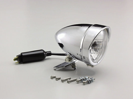 4.5マルチスリムヘッドライトキット クロームメッキ 4.5インチ、マルチリフレクター ドラッグスター250/400/1100/クラシック