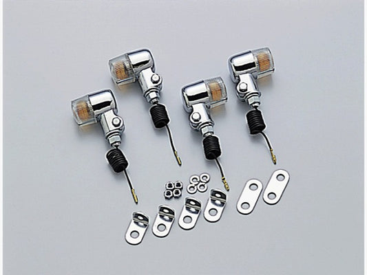 ミニウインカーキット クリアレンズ 12V10W×4個 モンキー/ゴリラ (78-07) ※6V車はバルブ交換が必要