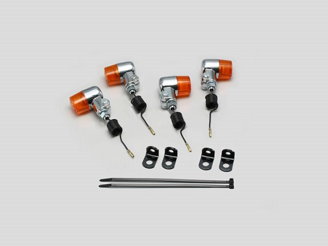 ミニウインカーキット オレンジレンズ 12V10W×4個 バイト