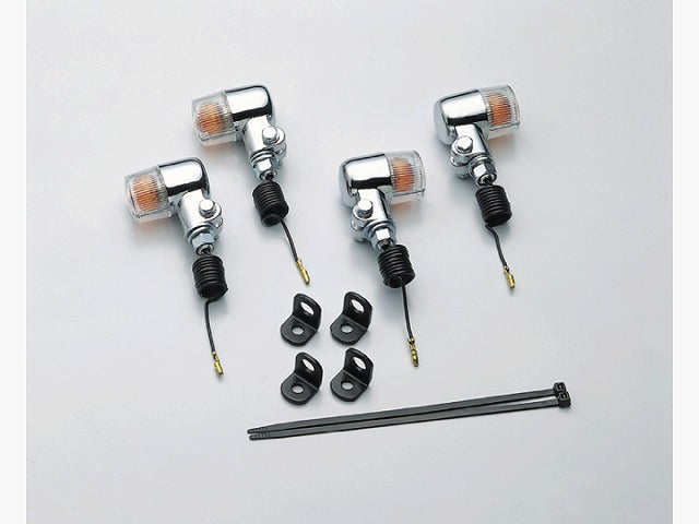 ミニウインカーキット クリアレンズ 12V10W×4個 バイト